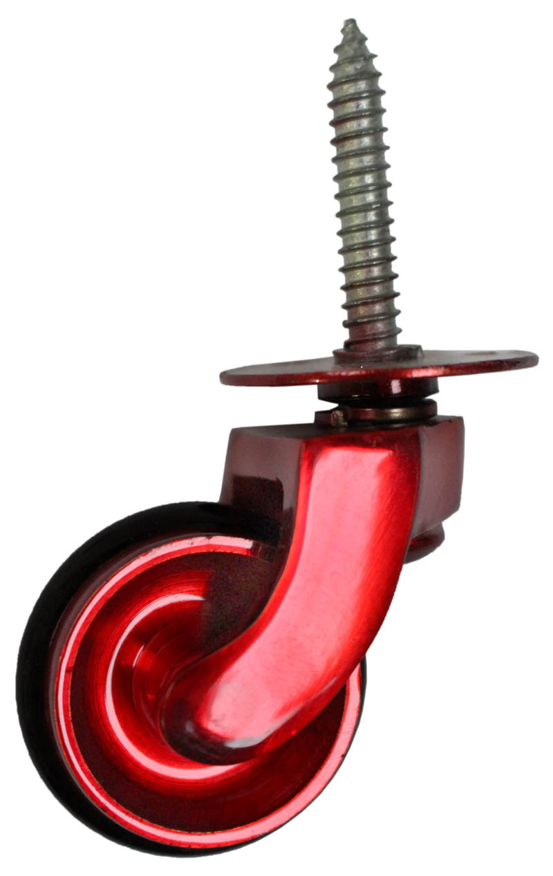 Red Brass Castors for Furniture Kids Rooms and Interiors Heritage