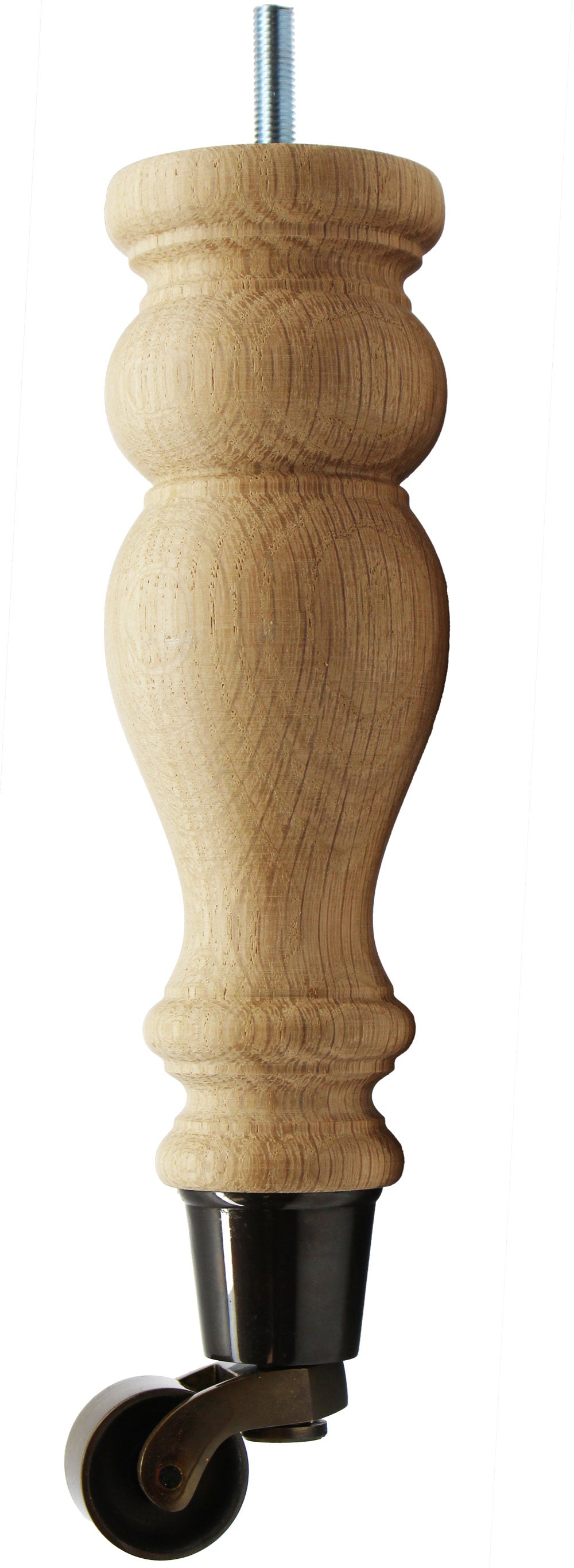 Blenheim Oak Turned Furniture Legs With Castors