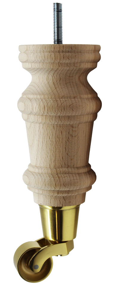 Troyes Wooden Furniture Legs With Castors