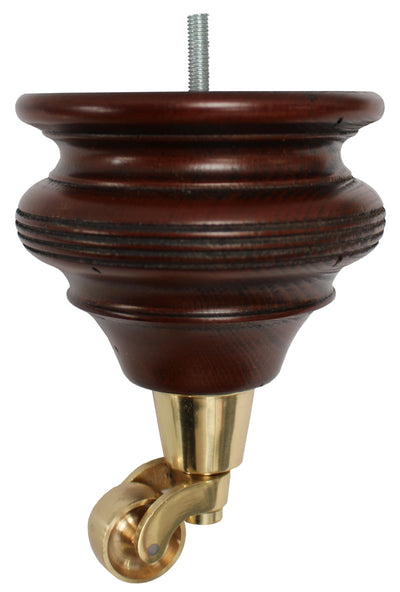 Ada Classic Wooden Furniture Legs with Large Castors