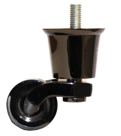 Black Nickel Castor Round Cup with Threaded Bolt