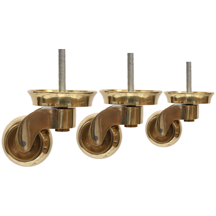 Designer Brass Convex & Concave Cup Castors