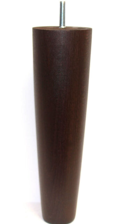 Frida Tall Tapered Wooden Furniture Legs - Wenge Finish - Set of 4