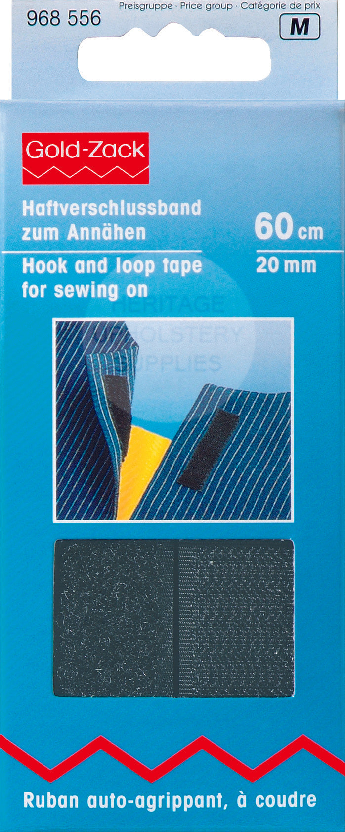 Hook and Loop Tape - Black - 60cm