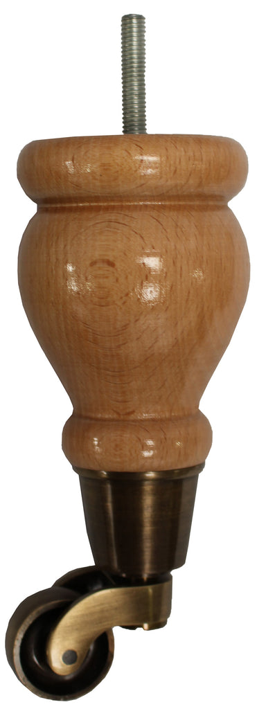 Ivy Classic Wooden Furniture Legs with Castors Armchairs and Sofas Heritage Components