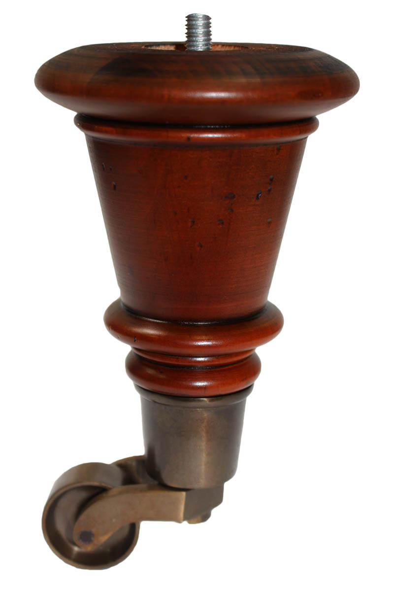 Wooden Furniture Legs with Castors for Upholstery Sofas and Chairs Heritage Components
