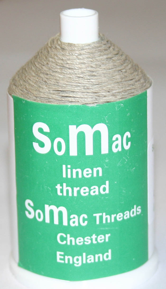 Somac Linen Slipping Thread for Upholstery - Black - 50g Reel