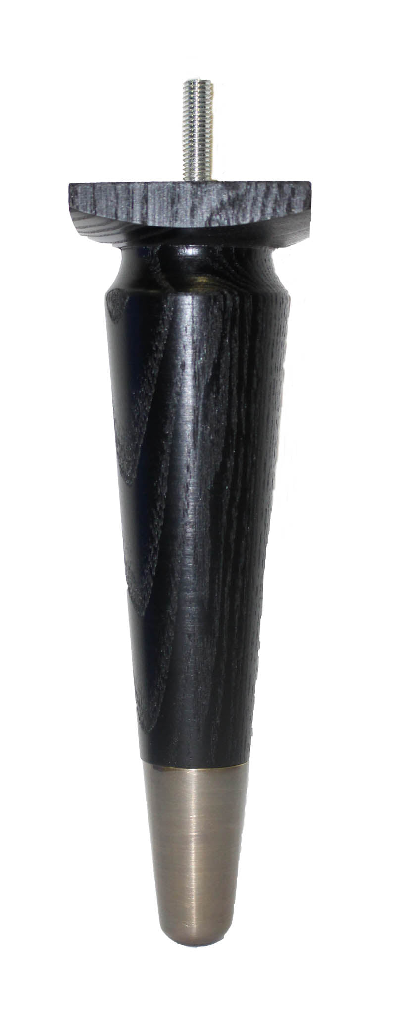 Tia Furniture Legs - Ash Black Finish - Antique Slipper Cups - Set of 4
