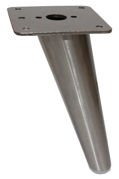 Tyrol Angled metal Furniture Legs - Brushed Nickel Finish - Set of 4