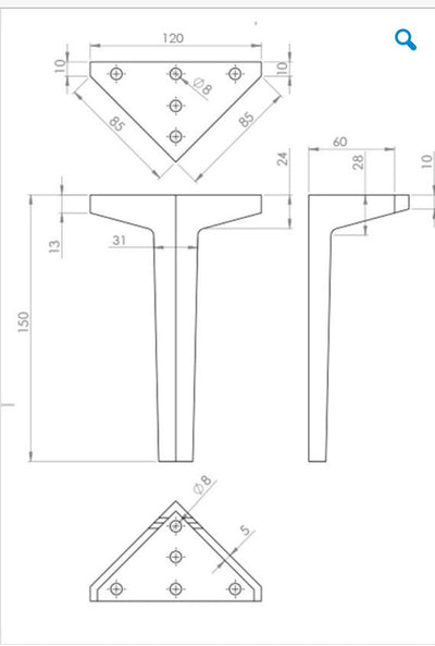 Vasa Metal Furniture Legs
